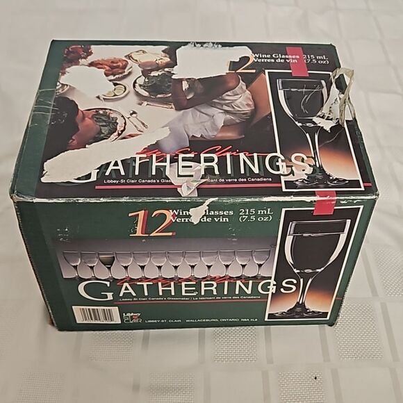 Libbey Wine Glasses Set Of 12 Clear - Picture 11 of 16